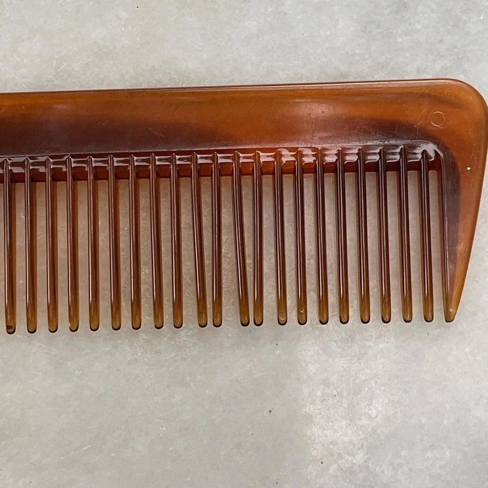 Vintage Comb Goody USA Faux Tortoise Shell‎ Brown Hair Styling Hong Kong Lot X 2